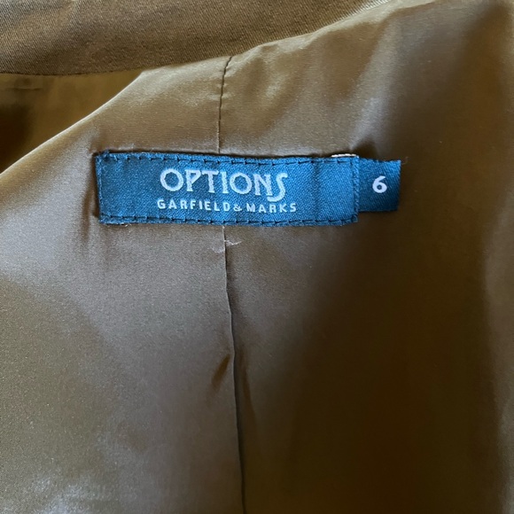 Options by Garfield & Marks Army Green Barymore Jacket Size 6 - Picture 11 of 12